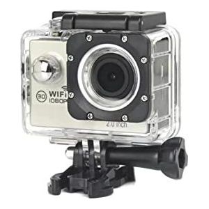 Buitensportcamera Hd Waterdichte sporten DV WIFI Sportcamera Wide-Angle Shooting(Color:Silver Grey)