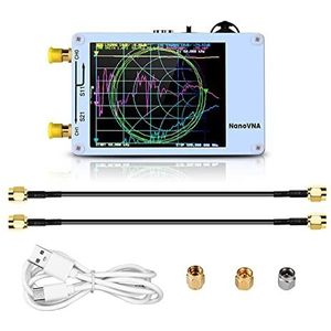 Vectornetwerkanalysator VNA Vector Netwerk Analyzer 50 KHz-900 MHz Digitaal Aanraakscherm Kortegolf MF HF VHF UHF Antenne Analyzer Staande Golf