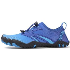 TEXSTYLE Heren Womens Blootsvoets Waterschoenen Sneldrogende Aqua Schoenen Unisex Zwemschoenen voor Mannen, Strand, Duiken, Surfen, Varen, Snorkelen Schoenen OMY21, koningsblauw, 7 UK Wide