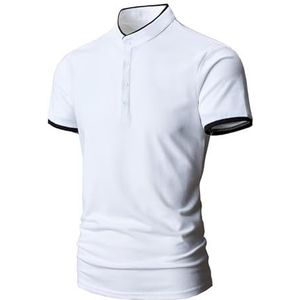 yk8fass Veelkleurig poloshirt ll-3417, Wit, XL