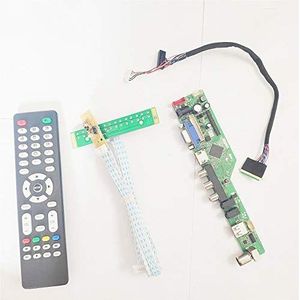 Voor N140BGE-LB2/LB3 T.V53 scherm controller drive board 1366 * 768 LVDS 40Pins WLED 14 inch VGA+HDMI+AV+USB+RF notebook PC DIY kit (N140BGE-LB3)