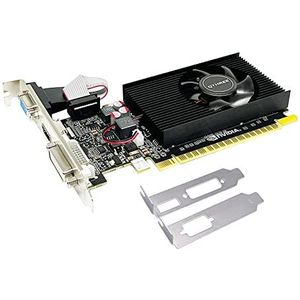 QTHREE GeForce 210 grafische kaart, 1024 MB, DDR3,64 Bits, HDMI, DVI, VGA, laag profiel, 589 MHz Core Frequency Desktop Videokaart voor PC werken, DirectX 10.1, OpenGL 3.3, PCI Express x16, Laag vermogen