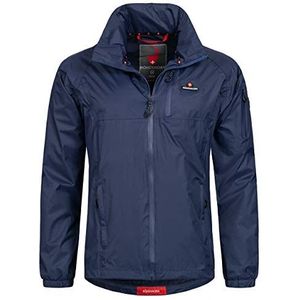 Höhenhorn Dolom Pro Regenjas voor heren, waterdicht, ademend, outdoor, regenjas, vrijetijdsjas, capuchon, regenjas, donkerblauw, S