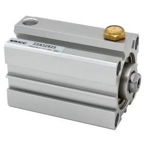 SSA25-serie enkelwerken-push-type compacte cilinder droeg 25 takt 5 ~ 50 mm SSA25X10-B SSA25X30-S-B SSA25X50 (kleur: SSA25X20, maat: -Bal (mannelijke draad))