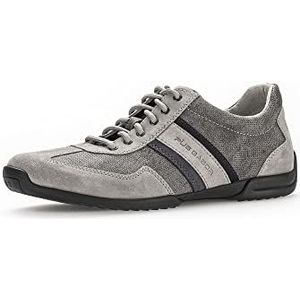 Pius Gabor Lage sneakers voor heren, gerecyclede voering, gecertificeerd leer, uitneembaar voetbed, Midgrey Dk Grey Fjord 03, 43 EU