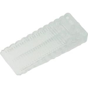 Deurstopwiggen, Antislip blokwig deurstoppers for thuiskantoor, achterdeurstopper, antibotsingsbescherming, hardware(Transparent)