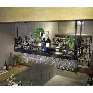 JLVAWIN Opbergrek Wijnrekken Wijnglas Rack, Plank Wijnglas Houder, Wijnglas Rack, Champagne Glas Rack, Glaswerk Rack Wijnrek, Glaswerk Wijnrek Planken