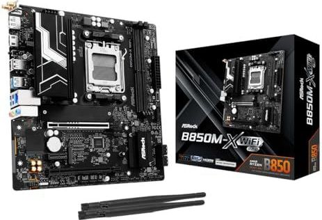 ASRock - B850M-X Wifi R2.0 - Moederbord - Micro-ATX - Socket AM5 - AMD B850 - DDR5