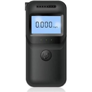 Digitale alcoholademtester met 5 mondstukken, LCD-scherm, alcoholtester, alcoholmeter for persoonlijk en professioneel gebruik