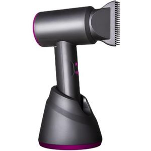 Draadloze föhn, draagbare föhn met warme en koude lucht, oplaadbare föhn voor op reis, school, dierenverzorging, kappers, olieverfschilderijen, drooggereedschap(Gray)