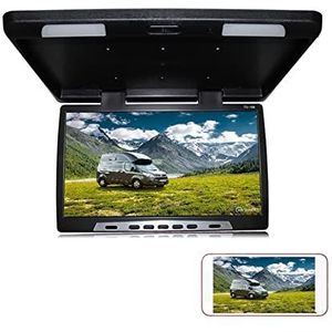 Draagbare dvd-speler voor videospelers op hoofdsteunen in auto's 22 Inch Auto Dak Mount Monitor HD 1080 P Plafond Mount Flip Down Overhead Screen MP5 Multimedia Video Spelers IR FM HDMI met HD-roteren