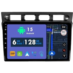 RoverOne Autoradio GPS voor Kia Picanto Morning 2004-2007 Carplay Android Auto Stereo Hoofdeenheid Bluetooth WiFi Radio Speler Sat Navigatie