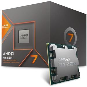 AMD Ryzen 7 8700G Processeu (Radeon geïntegreerde grafische kaart, Ryzen AI, 8 Cores/16 threads, 65W DTP, socket AM5, Cache 24MB, tot 5.1Ghz klokfrequentie, koeler wraith stealth