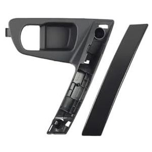 Auto Deurgreep-interieur Voor Nissan QASHQAI J10 2007-2015 80944 JE50A 80945 JE50A Zwart Zilveren Auto Binnendeurgrepen(Black Left set)