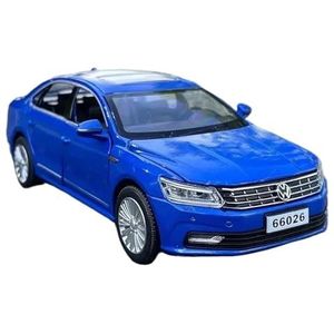 1:32 for Volkswagens Passat Automodelbouwpakketten Hoge Simulatie for Kinderen Kind Volwassen Geschenken Collecties(Blue)