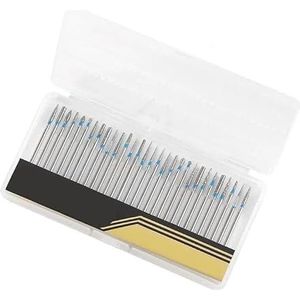 Nagel Boren Set voor Manicure, Set van 30 roestvrijstalen nagelboorbits for elektrische nagelboormachine, 2,35 mm(30bits Set a)
