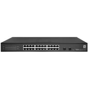 LevelOne GES-2126 netwerk-switch Managed L2 Gigabit Ethernet (10/100/1000) Zwart