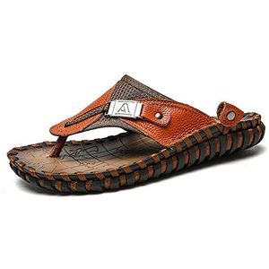 EKsma Vrijetijdsschoenen voor heren, strandschoenen, outdoor herenschoenen, Bruin, 42 EU