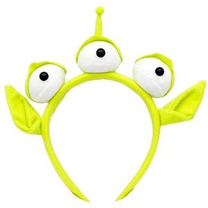 Groene Monster Headband Halloween Party Oogbol Haarband-Toy Story Alien Hoofdband Little Green Man Party Gunsten Furry Kostuum Hoofdtooi gift