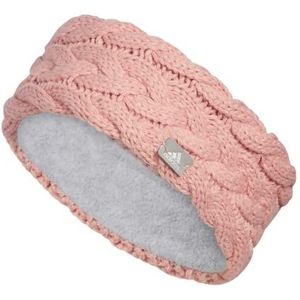 adidas Women's Fashion Knit Headband, Wonder Mauve Pink/Grey/Silver Metallic, One Size