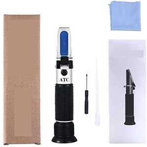 Refractometer, Hand vastgehouden 10-30% waterhoning refractometer met kalibratie ATC Refractometer honingvochtmeter(Paper box)