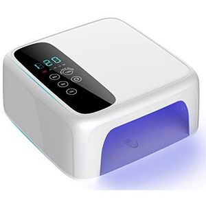 72W UV Led Nail Lamp,BETE LED nagellamp snoerloos, draadloze UV-lampen voor gelnagels, oplaadbare UV nagellamp, draagbare UV-lamp voor nagels, nageldroger met 4 timers