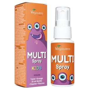 Vegavero MULTIVITAMINE SPRAY VOOR KINDEREN | Zonder suiker & kunstmatige toevoegingen | Van 1-13 jaar | Met 11 vitamines