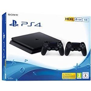 Playstation 4 Slim (Black) 1TB + 2 Dual Shock Controllers