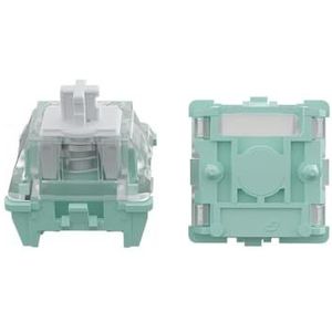 Glacier Gateron Magnetische Jade Lineaire Pre-Lubed Schakelaars Set voor Magnetische Schakelaar Toetsenbord met Gratis Key Caps/Schakelaars Trekker Inbegrepen (Lineair, 140 stuks)
