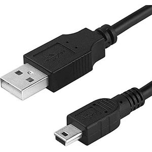 Ociodual USB 2.0 5-pins kabel USB Mini B stekker USB A 3m voor camera's Navis MP3 zwart