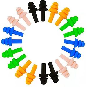 10 paar oordopjes, siliconen, oordopjes om te slapen, waterdicht, geluidsreductie, oordopjes om te zwemmen, te slapen, snurken, leren, zwemmen