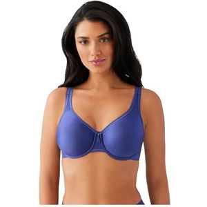 Wacoal Dames Full Figure Basic Beauty Underwire BH met volledige afdekking, ondoorzichtig, Skipper Blue, 75E