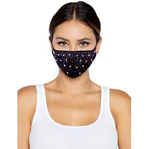 Leg Avenue 714718555591 - Liberty Rhinestone Face Mask, Einheitsgröße