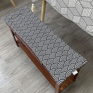 WigWu Tuinbank Kussen 100/120/140cm Patio Zitkussen Antislip Veranda Bench Pad Mat Voor Schommels/Bank/fauteuil/Tuinstoel (Style5,140 * 30 * 2cm)