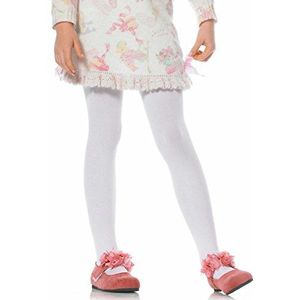 LEG AVENUE Kids Opaque Pantybroek - Maat: 4-6 - Kleur: Wit