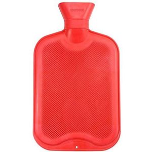Warmwaterkruik in 2 kleuren, kleur: rood