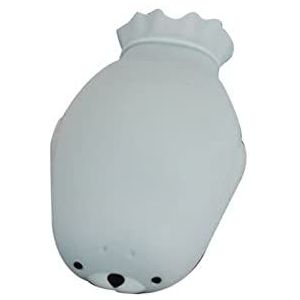 Mini warmwaterkruik, warmwaterkruik 450 ml siliconen verzegelde mini-zak winter handwarmer pijnverlichting warmwaterkruik voor handen en voeten (maat : wit) (Maat: blauw)