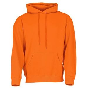 Fruit of the Loom Classic sweater met capuchon + gratis MyShirt stoffen zak, Oranje + gratis Myshirt stoffen zak, XL