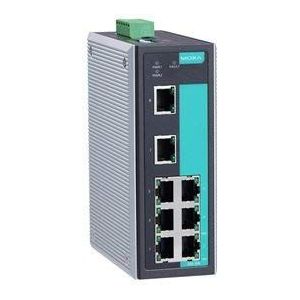 Industrial Unmanaged Ethernet Switch with 6 10/100BaseT(X) ports, 2 multi-mode 100BaseFX ports, SC connector, 0 to 60°C