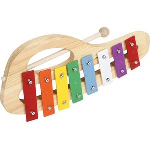 Klokkenspel 8 nota xylofoon esdoornhout klokkenspel met drumstokken percussie-instrument kleurrijk