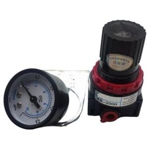 AR2000 G1/4 schroefdraad pneumatische micro-instelling luchtcompressor luchtregelaar filter drukregelaar schakelaar / drukregelaar (AR2000 PC10)