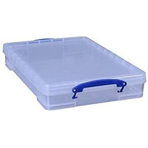 Really Useful Box 3 x 10 liter - 520 x 340 x 85 mm - voor A3-papier - transparant