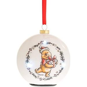 Widdle Gifts Ltd Disney LED Knipperende Kerstbal 70mm Boom Decoratie - Winnie de Poeh 4398