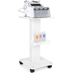 bimiti Cosmeticawagen met wieltjes, ABS, salonwagen, 67 x 34 x 37,5 cm, draagbaar, beautysalon, trolley, cosmeticawagen, spa, rolwagen voor schoonheidsinstrument