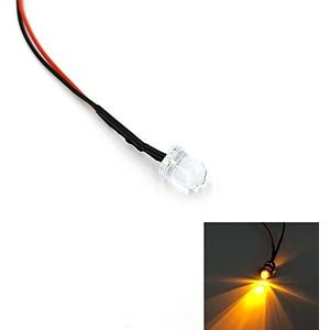 10Pcs 10mm Pre Wired Ultra Bright LEDs Emitting Diodes with Resistance Bulb Lights 3V 5V6V9V 12V 24V 36V 48V 60V 110V 220V (Color : Yellow, Size : 48V60V)