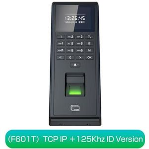 Inklokken in Machine, TCP/IP Vingerafdruk Tijdregistratie Machine RFID 125 KHZ for Smart Deur Toegangscontrole Systeem Kit Standalone Toetsenbord 1000 Gebruikers Kantoorponsklok(Color:F601T TCP IP)
