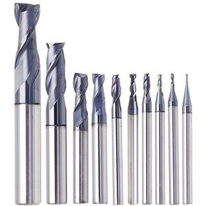 EsportsMJJ 1-10 mm Hrc55 Tialn 2 fluiten frees wolfraamcarbide frees cnc gereedschap - 3 mm