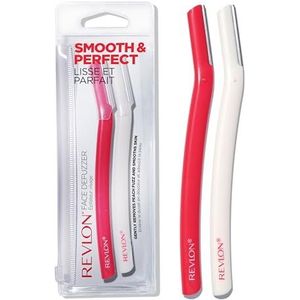 Revlon Gezichtsdeuzzers ontharingshulpmiddel, multifunctioneel gezichtsscheermes (Pack van 2)