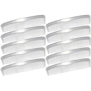 10 stuks kam, 12 cm, transparante haarkam, kapperskam, baardkam, zakkam, kappersaccessoires, herenkam, dameskam, tondeuse kam, kapperskam