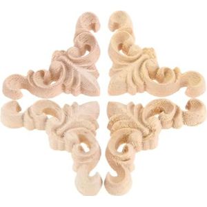 Houtsnijwerk decal hoek applique frame deur versieren muur deuren decoratieve beeldjes houten miniaturen voor woondecoratie - online kopen? | Korting tot 68